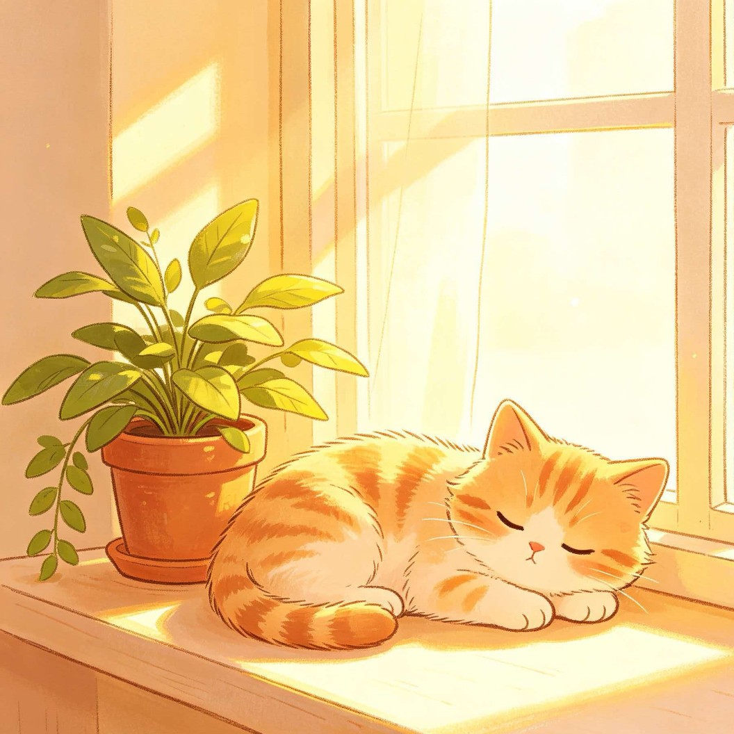 窗边小猫 在线拼图