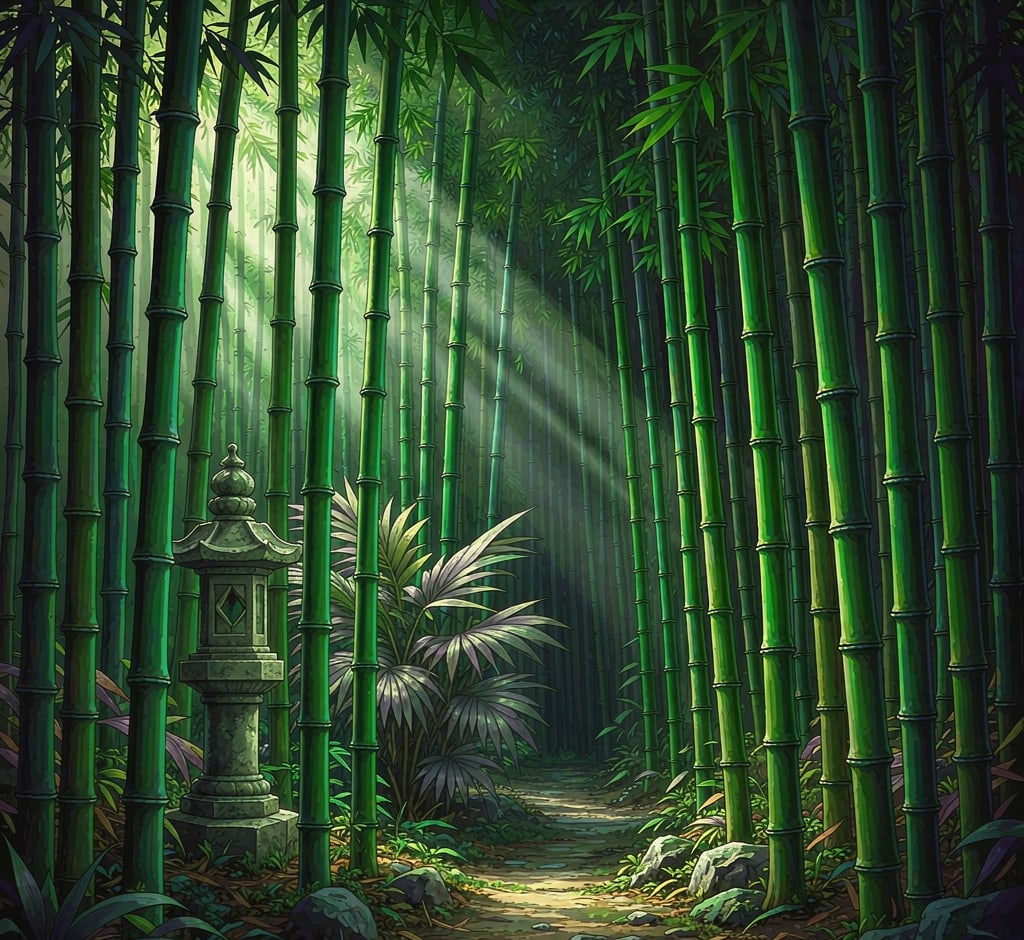 竹林幽径 在线拼图