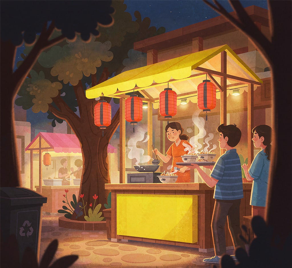 夜市拉面摊 在线拼图